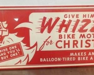 12X38 PAPER WHIZZER BIKE SIGN 
