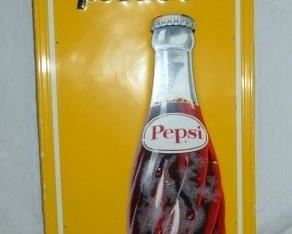 17X47 VERTICAL PEPSI PLEASE SIGN 