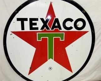 VIEW 2 OTHERSIDE 6FT. TEXACO PORC. SIGN 