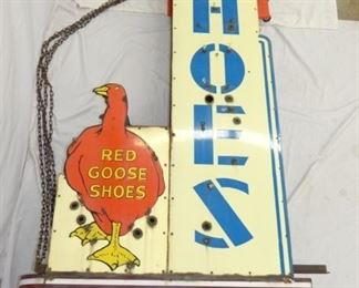 VIEW 4 RARE DOUBLE SIDED RED GOOSE NEON 
