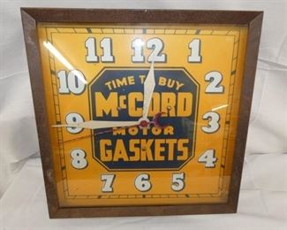 15IN MCCORD GASKETS CLOCK 