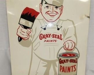 18X24 GRAY SEAL PAINTS SIGN 