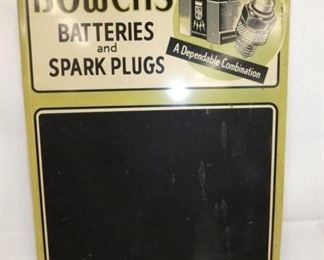 16X24 BOWERS BATTERIES PRICE SIGN 
