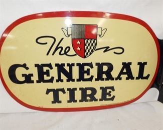 VIEW 2 CLOSEUP GENERAL TIRE FLANGE SIGN 