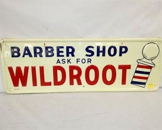 14X40 1959 EMB. BARBER SHOP WILDROOT 