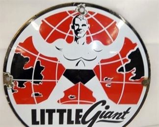 10IN PORC. LITTLE GIANT SIGN 