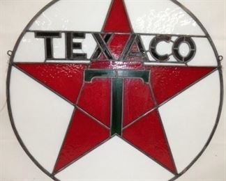 28IN TEXACO STAINED GLASS 