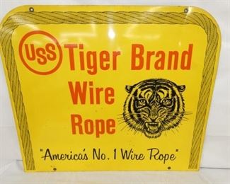 30X26 USS TIGER BRAND ROPE SIGN 