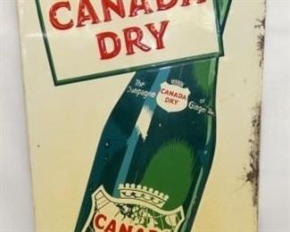 13X30 EMB. CANADA DRY SIGN 