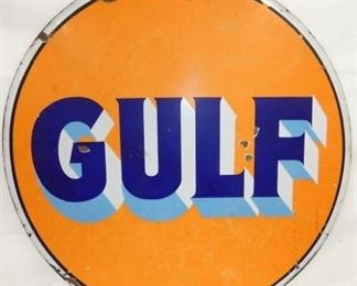 30IN PORC. GULF SIGN 