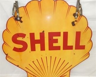48IN PORC. CLAM SHELL SIGN 