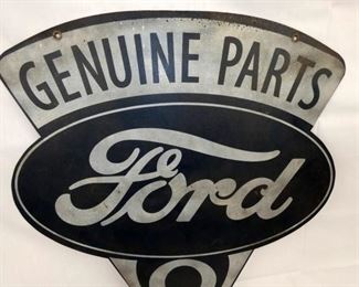 VIEW 2 TOP GENUINE PARTS FORD SIGN 