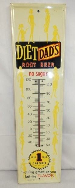 7X27 DIET DADS ROOTBEER THERMOMETER 