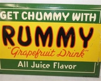 9X6 RUMMY EASLE BACK COUNTER SIGN 