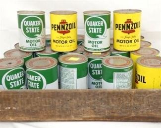 VARIOUS NOS OIL CANS 