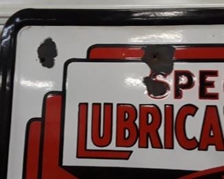 VIEW 2 CLOSE UP TOP LEFTSIDE  PORC LUBRICATION SIGN 