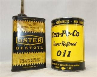 OSTER & CEN-PE-CO OIL CANS 