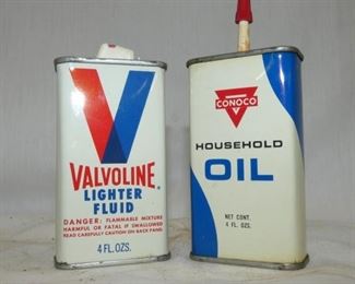 VALVOLINE/CONOCO POCKET OIL TINS 