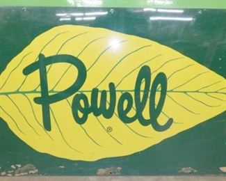 48X26 NOS POWELL TOBACCO SIGN 
