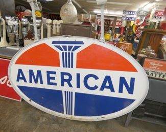 76X45 PORC. AMERICAN DOUBLE SIDED SIGN 