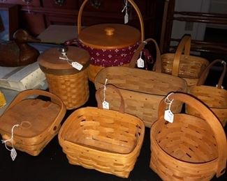Longaberger baskets and many others