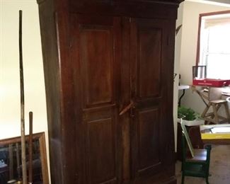1800's primitive cabinet, original finish. 