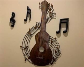 Metal Guitar Wall Decor