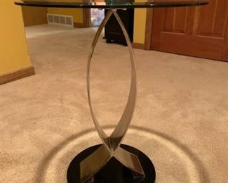 Powell Glass Side Table