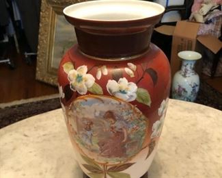 beautiful hand painted vase
