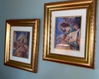 $18 EACH ANGELS FRAMED ART -2 AVAILABLE