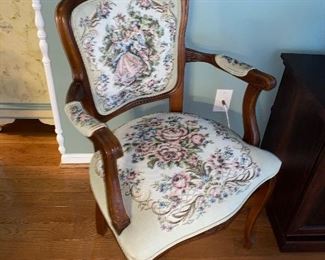 $85 QUEEN ANNE JACQUARD SIDE CHAIR-2 AVAILABLE
22.5”L x 17”D x 36.25”H