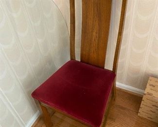 $15 RED WOODEN CHAIR