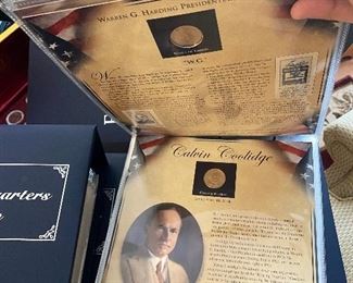 $100 UNITED STATES PRESIDENTS COIN COLLECTION -2 BOOKS