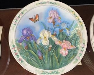 $15 EACH LINA LIU’S BEAUTIFUL GARDEN COLLECTIBLE PLATES-12 AVAILABLE 
