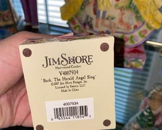 $20 Jim Shore Bark The herald Angels Sing Singing Dog Caroler Figurine 2007 Enesco
