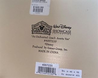 $175 SET “An Enchanted Coach Awaits You” Jim Shore Disney Figurine
