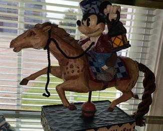$45 Rare Jim Shore Disney Mickey Collection- Paul Revere Determined Patriot 4004153 
