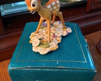 $40 WDCC Disney Classics Bambi "Purty Flower" Figurine 