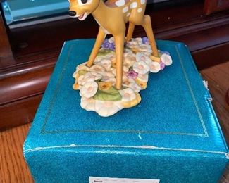 $40 WDCC Disney Classics Bambi "Purty Flower" Figurine 