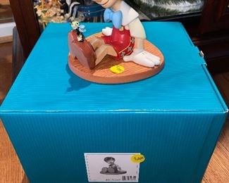 $200 WDCC Pinocchio Jiminy Cricket Anytime You Need Me Just Whistle Figurine 