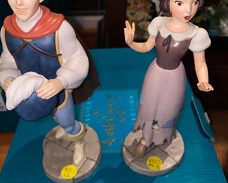 $80 WDCC Disney I'm Wishing For the One I Love Prince Snow White 11K 414120 AS IS- broken finger on Snow White 