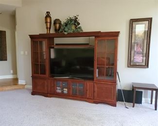 Entertainment center, and tv