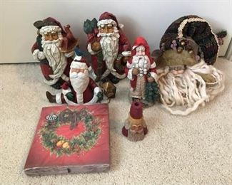https://ctbids.com/#!/description/share/537575 Large Santa Head, Santa Doing The Splits, and More. Includes a large Santa head, Santa doing the splits, decorative napkins, and more. See photos for details.
