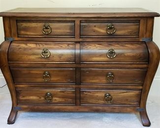https://ctbids.com/#!/description/share/537650 8 Drawer Bombay Chest. Bombay chest with 8 drawers for ample storage. 17" deep. See photos for other measurements.