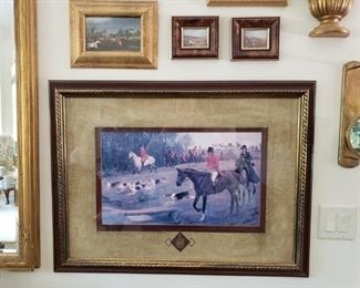 https://ctbids.com/#!/description/share/537361 Hunting by Horseback Framed Art. 4 pieces of framed art.