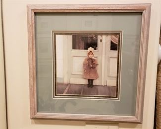 https://ctbids.com/#!/description/share/537371 Framed Print of Girl. Measures 16 x 16 inches.