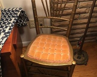 Gold Painted side chair 