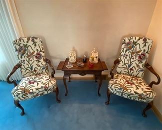Pair of Hickory occasional chairs