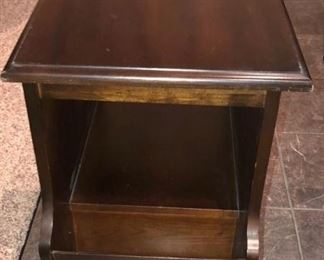 End Table - top swivels 26"h x 22"d 16"w 