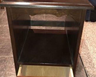 End Table - top swivels 26"h x 22"d 16"w 